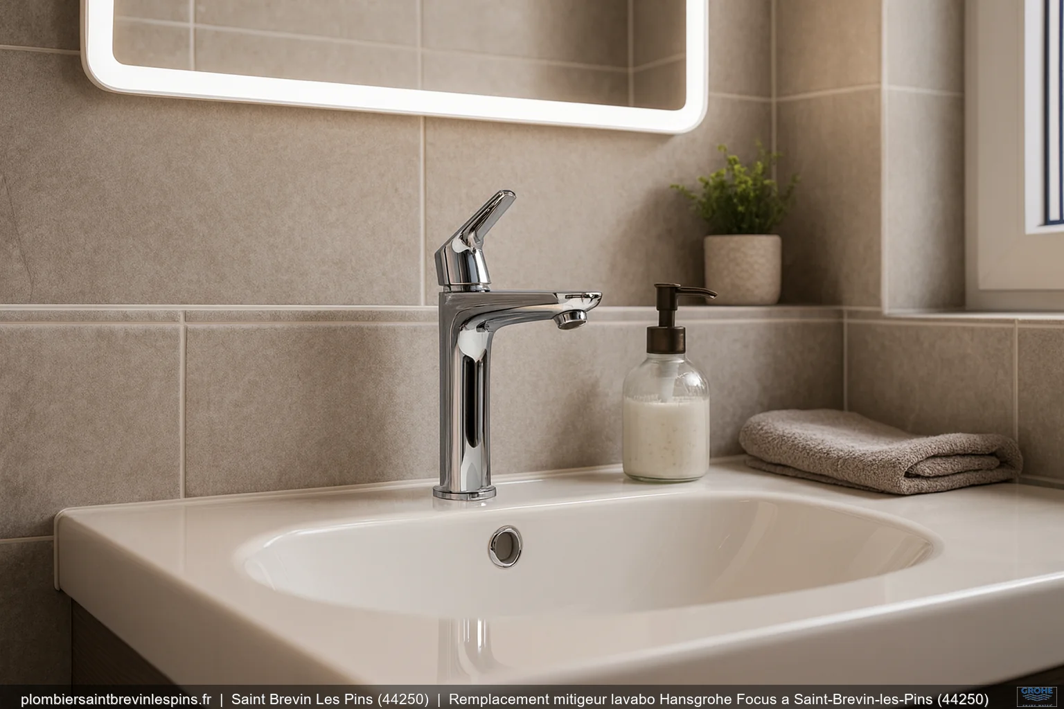 Remplacement mitigeur lavabo Hansgrohe Focus a Saint-Brevin-les-Pins (44250)