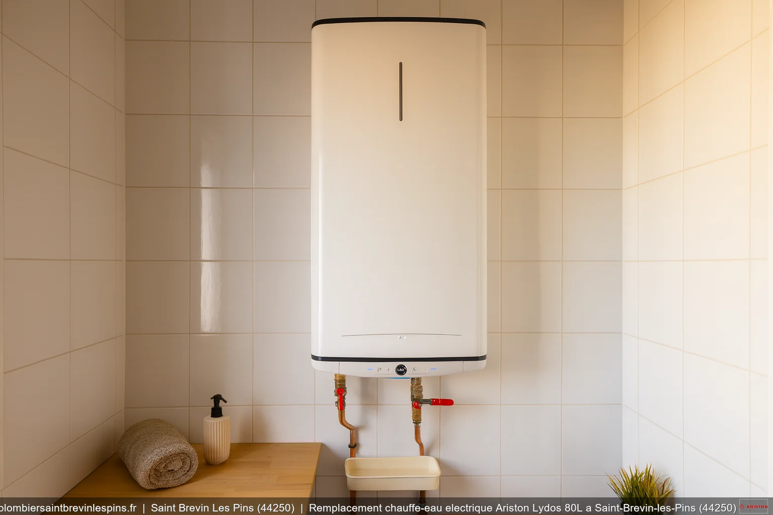 Remplacement chauffe-eau electrique Ariston Lydos 80L a Saint-Brevin-les-Pins (44250)