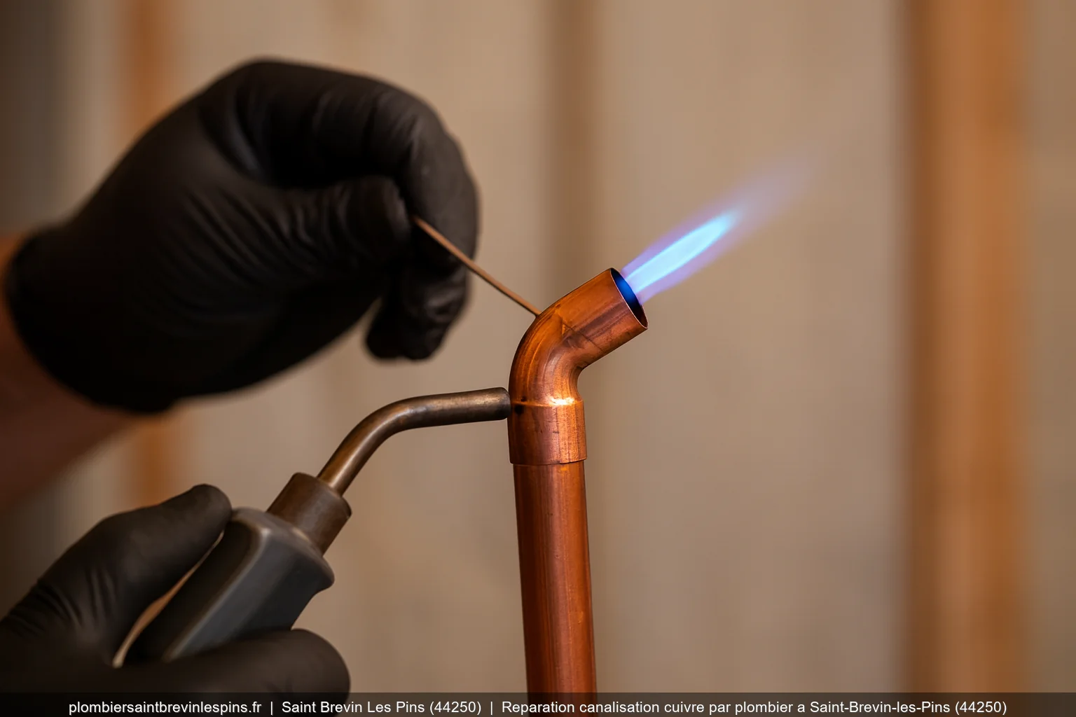 Reparation canalisation cuivre par plombier a Saint-Brevin-les-Pins (44250)