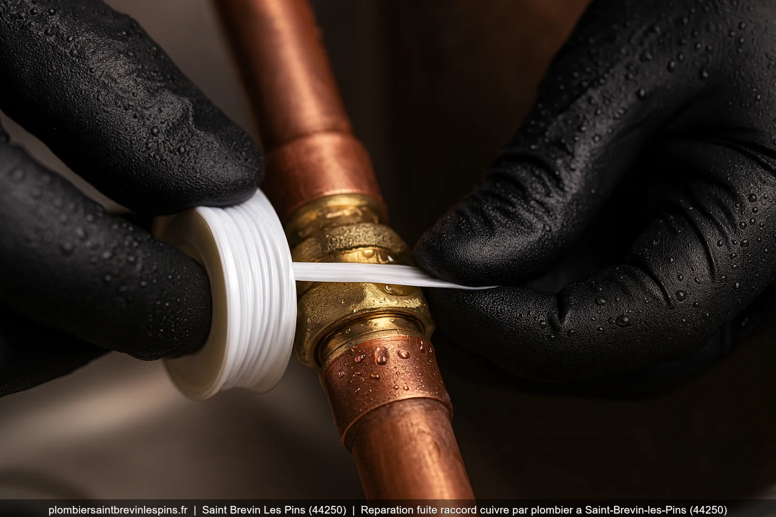 Reparation fuite raccord cuivre par plombier a Saint-Brevin-les-Pins (44250)